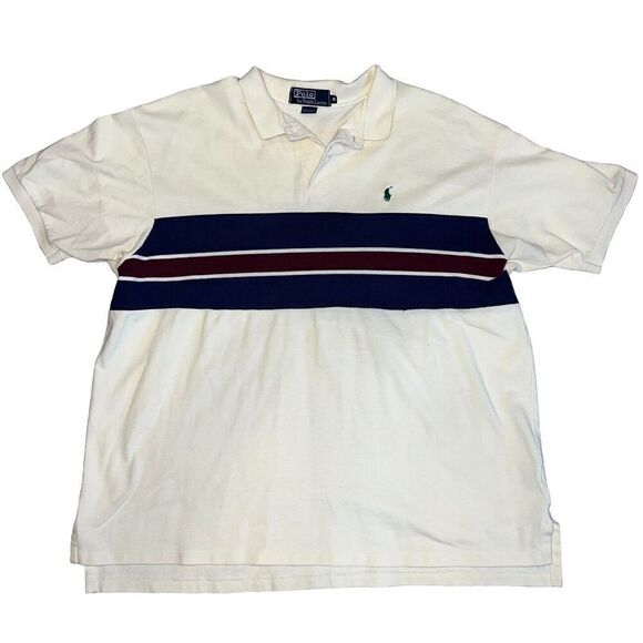 Polo Ralph Lauren Other - Polo Ralph Lauren Polo Shirt Men's XL Striped White Red Blue Green Pony